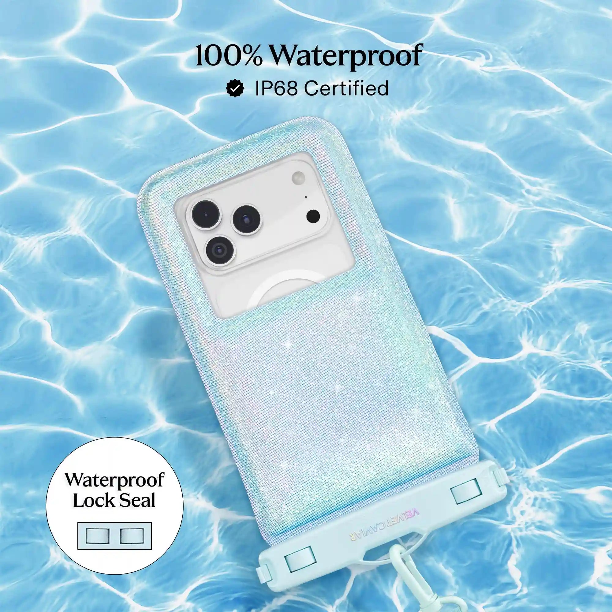Mermaid Glitter Waterproof Floating Phone Pouch