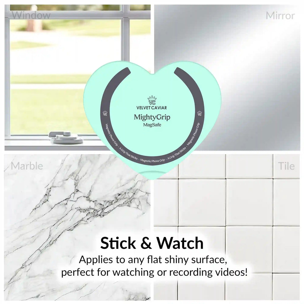 Mint Jelly Heart MagSafe MightyGrip