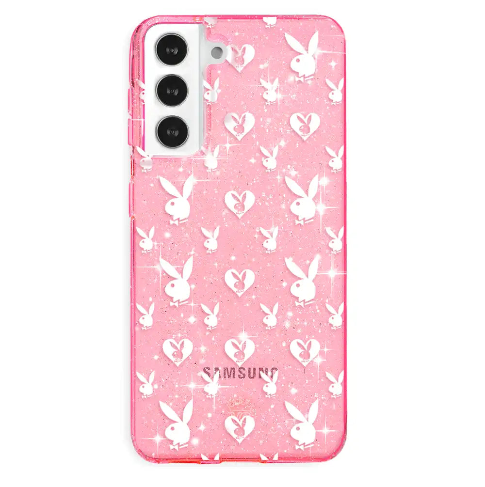 Playboy Pink Bunny Glitter Samsung Case