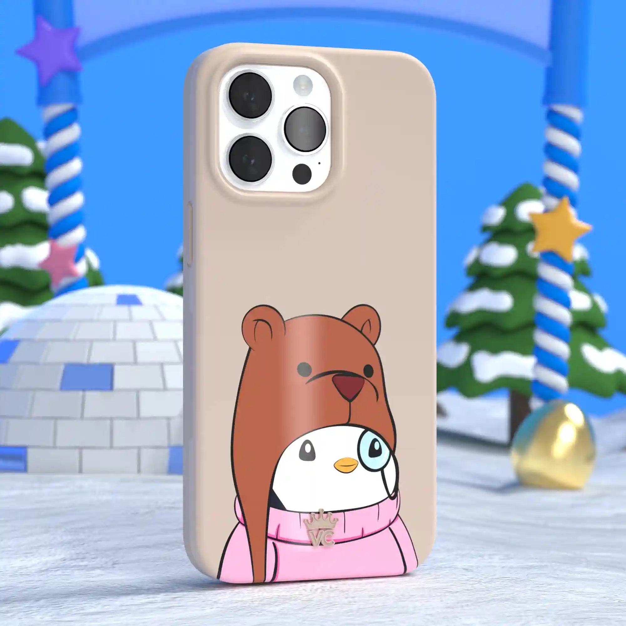 Pudgy Penguins Huddle Up iPhone Case
