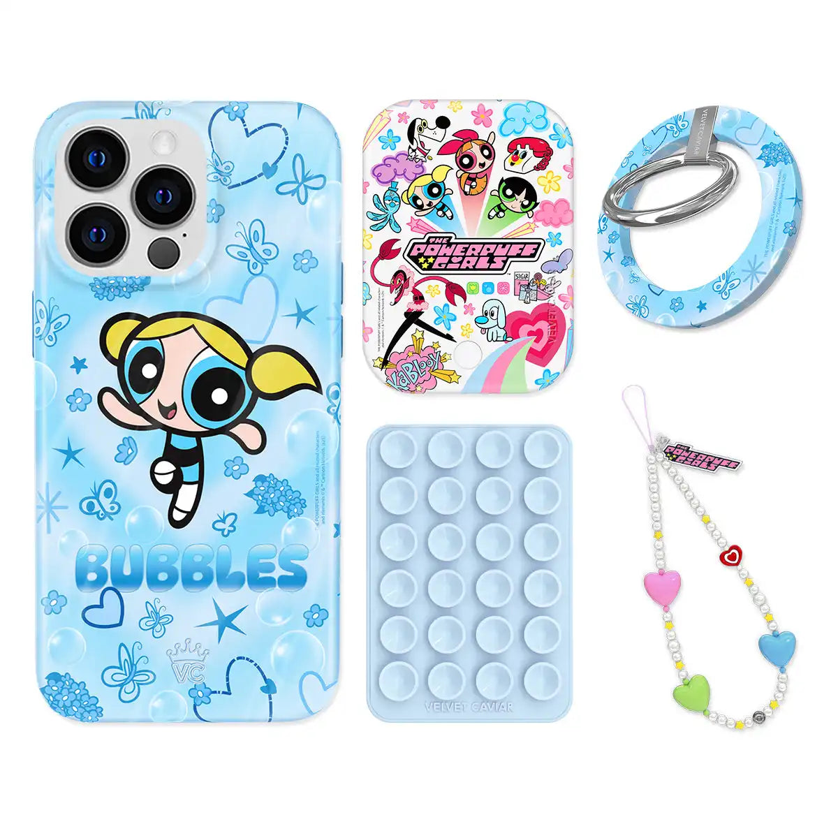 The Powerpuff Girls Bubbles iPhone Bundle Set - Grip