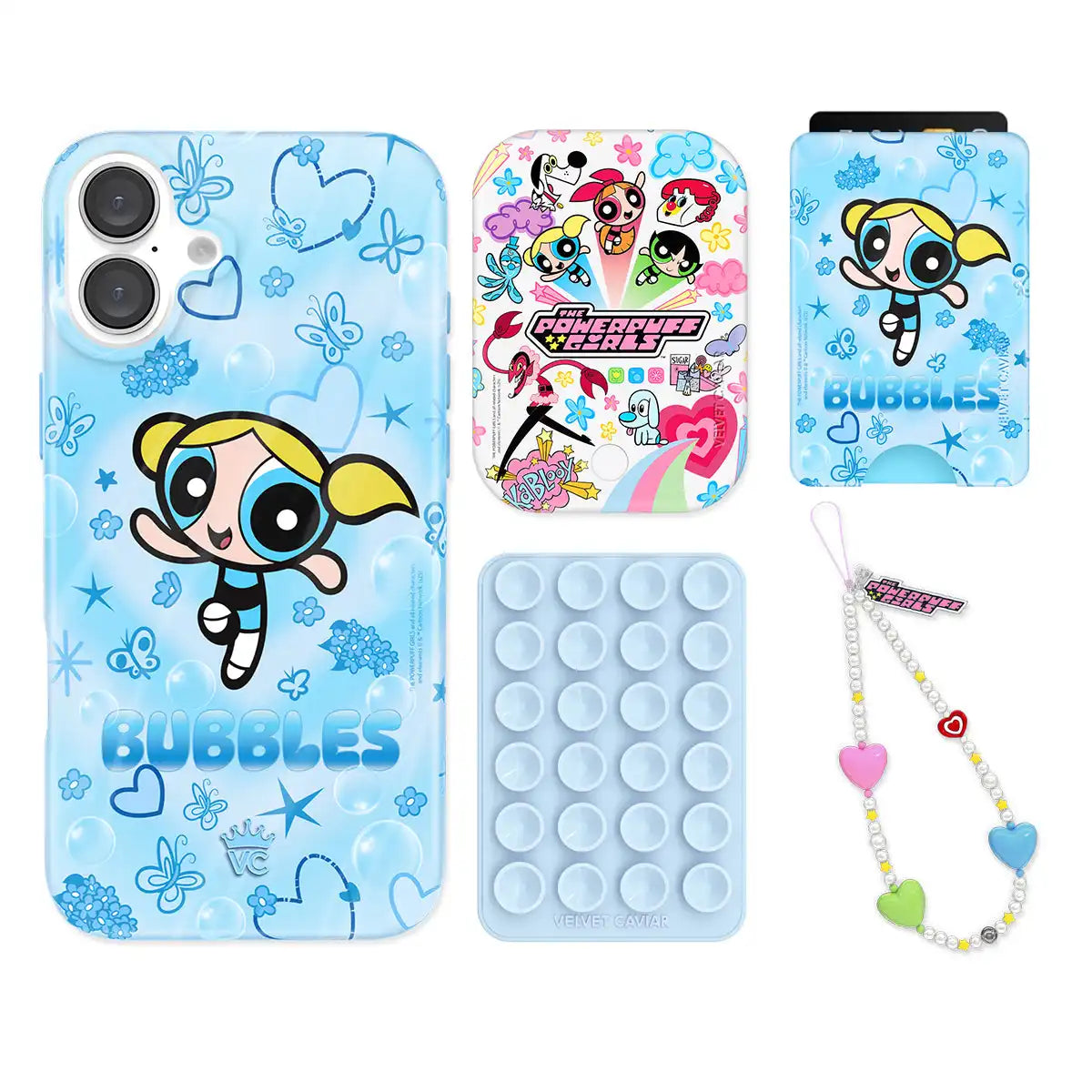 The Powerpuff Girls Bubbles iPhone Bundle Set - Wallet