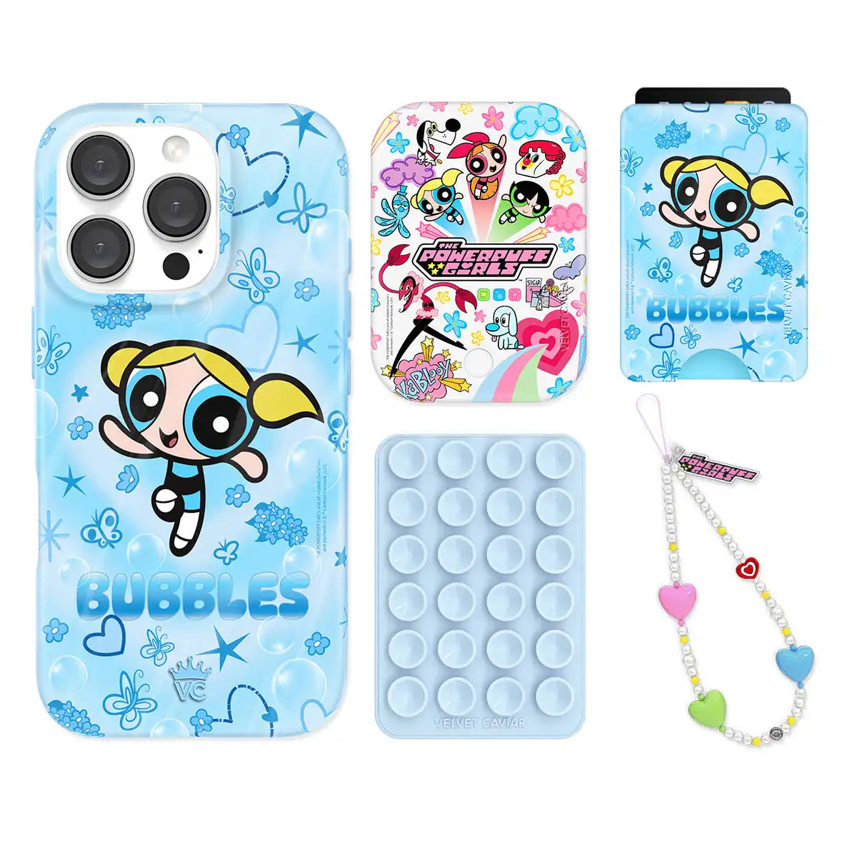 The Powerpuff Girls Bubbles iPhone Bundle Set - Wallet