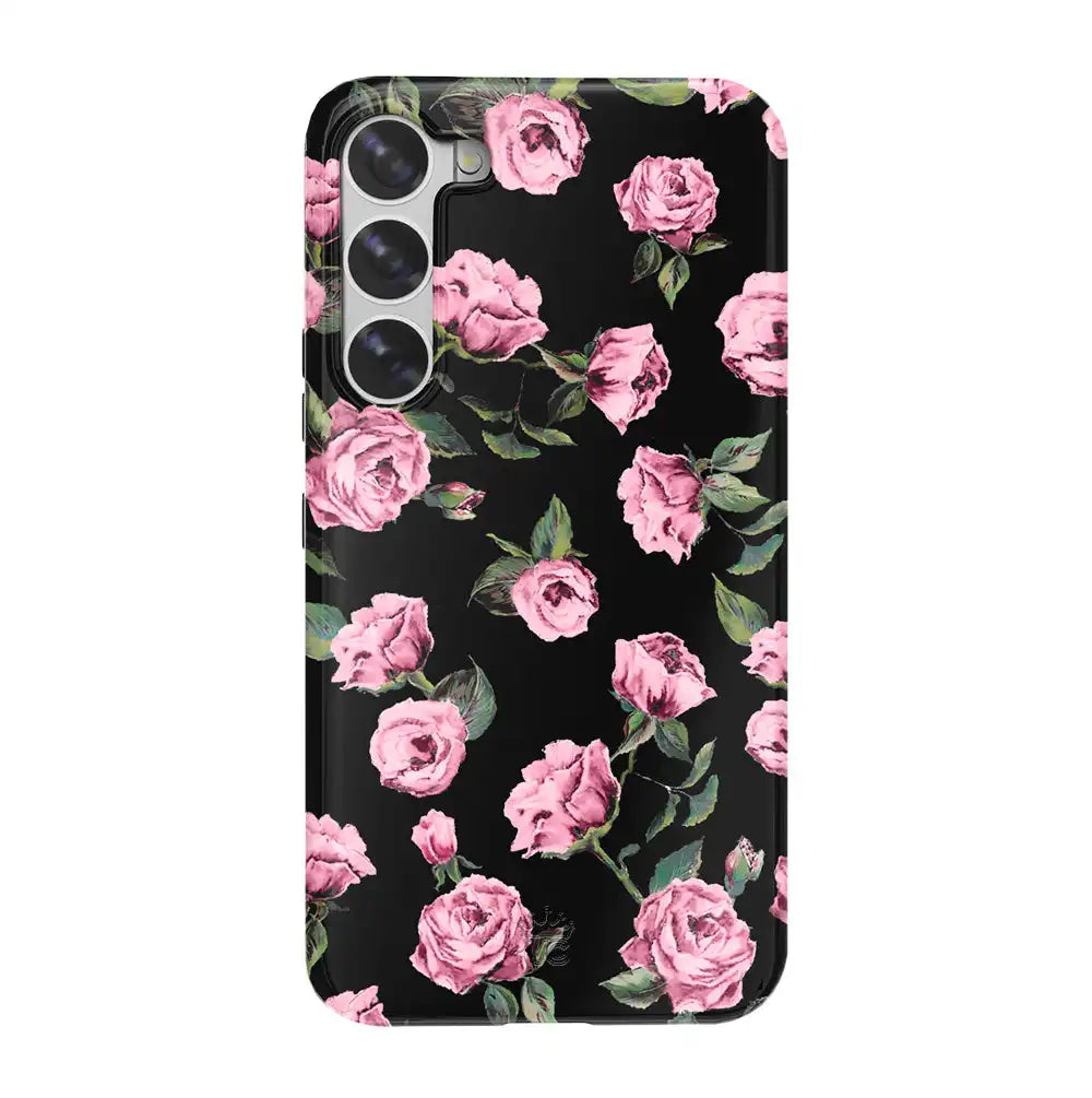 Pink Rose Floral Samsung Case
