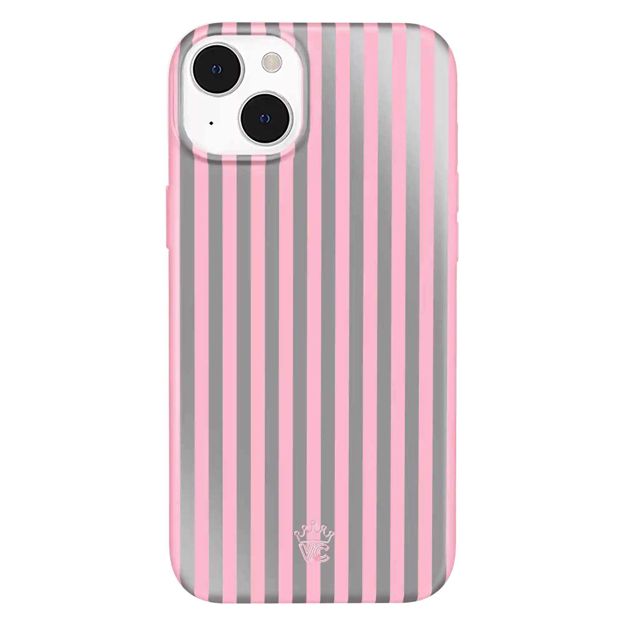Pink Chrome Stripes iPhone Case