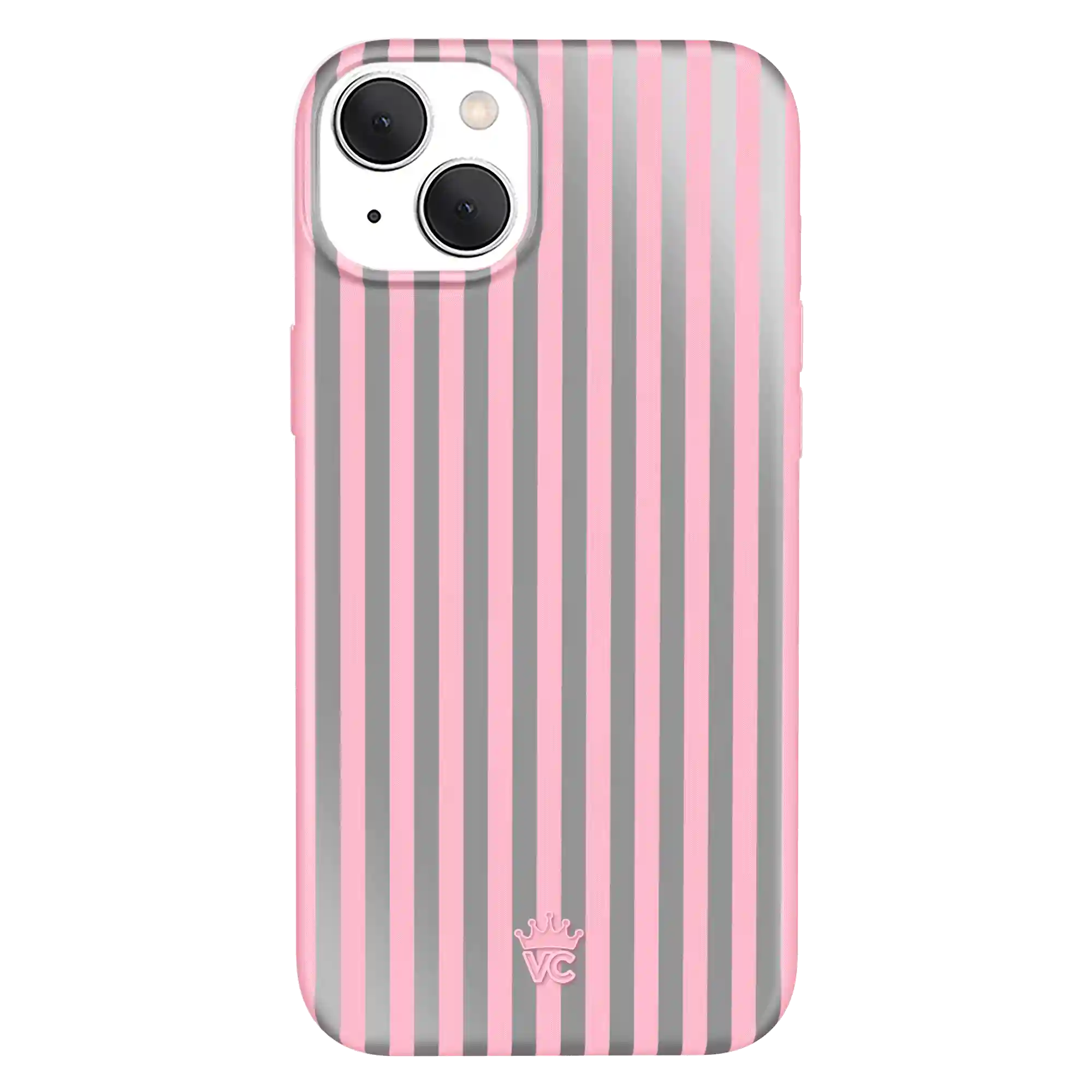 Pink Chrome Stripes iPhone Case