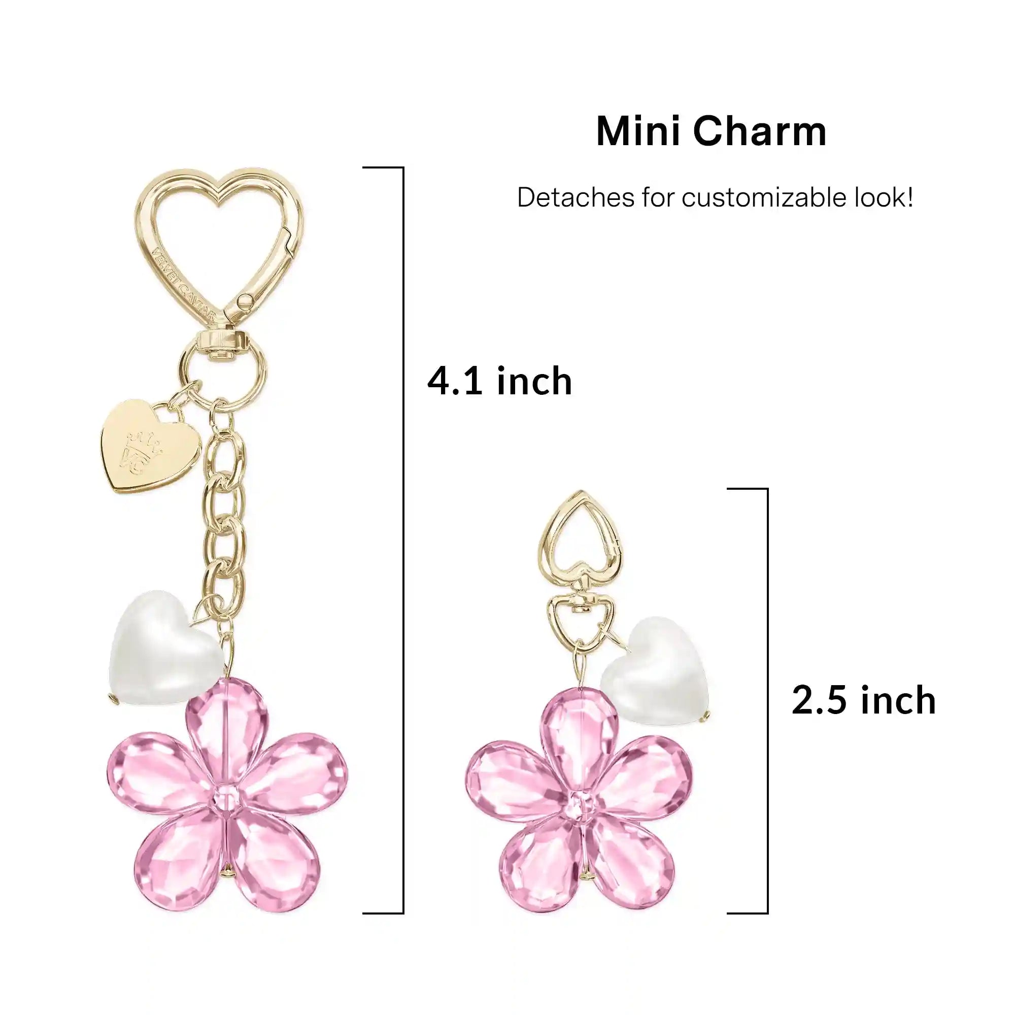 Pink Cherry Blossom Bag Charm