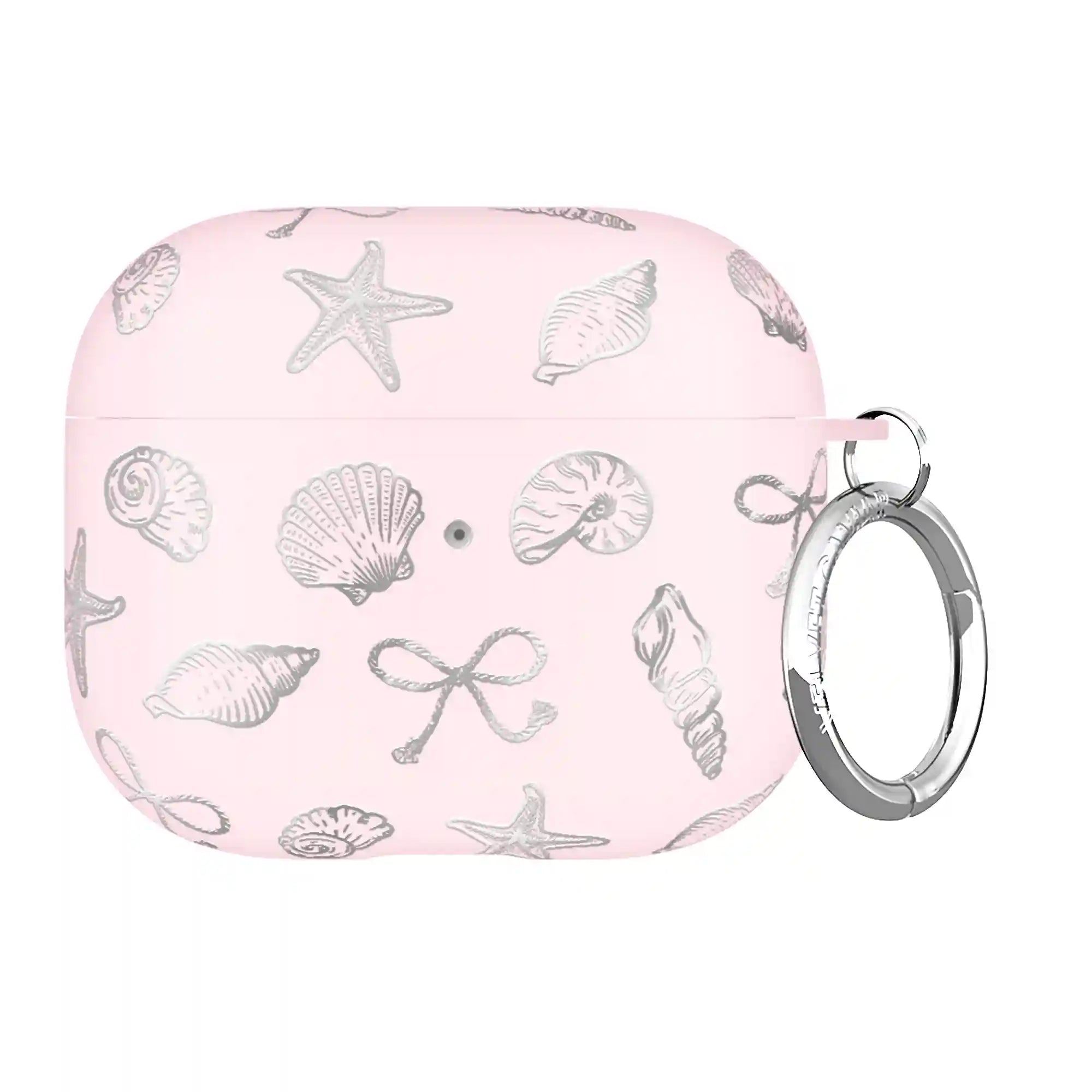 Pink Coastal Seashells AirPod Case