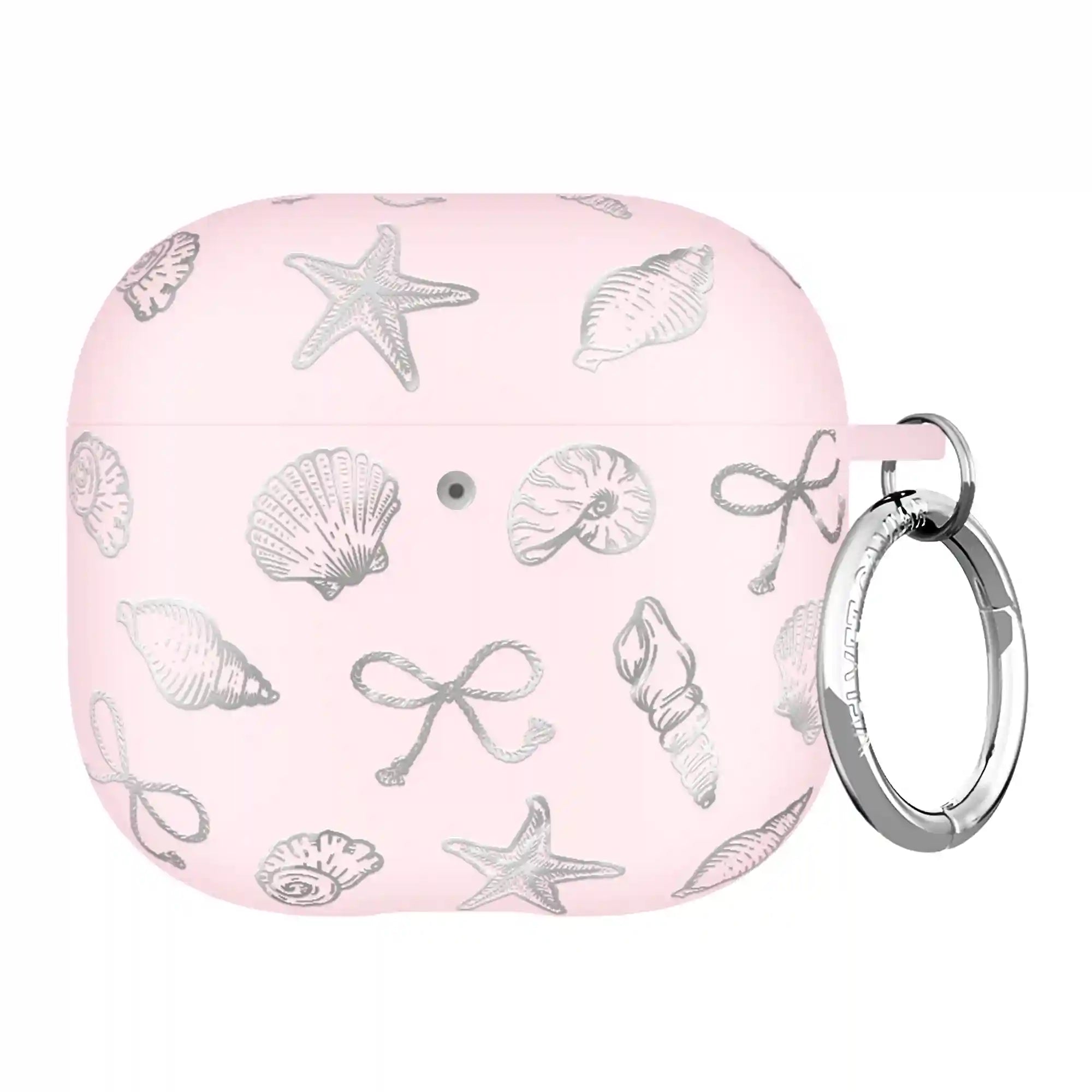 Pink Coastal Seashells AirPod Case
