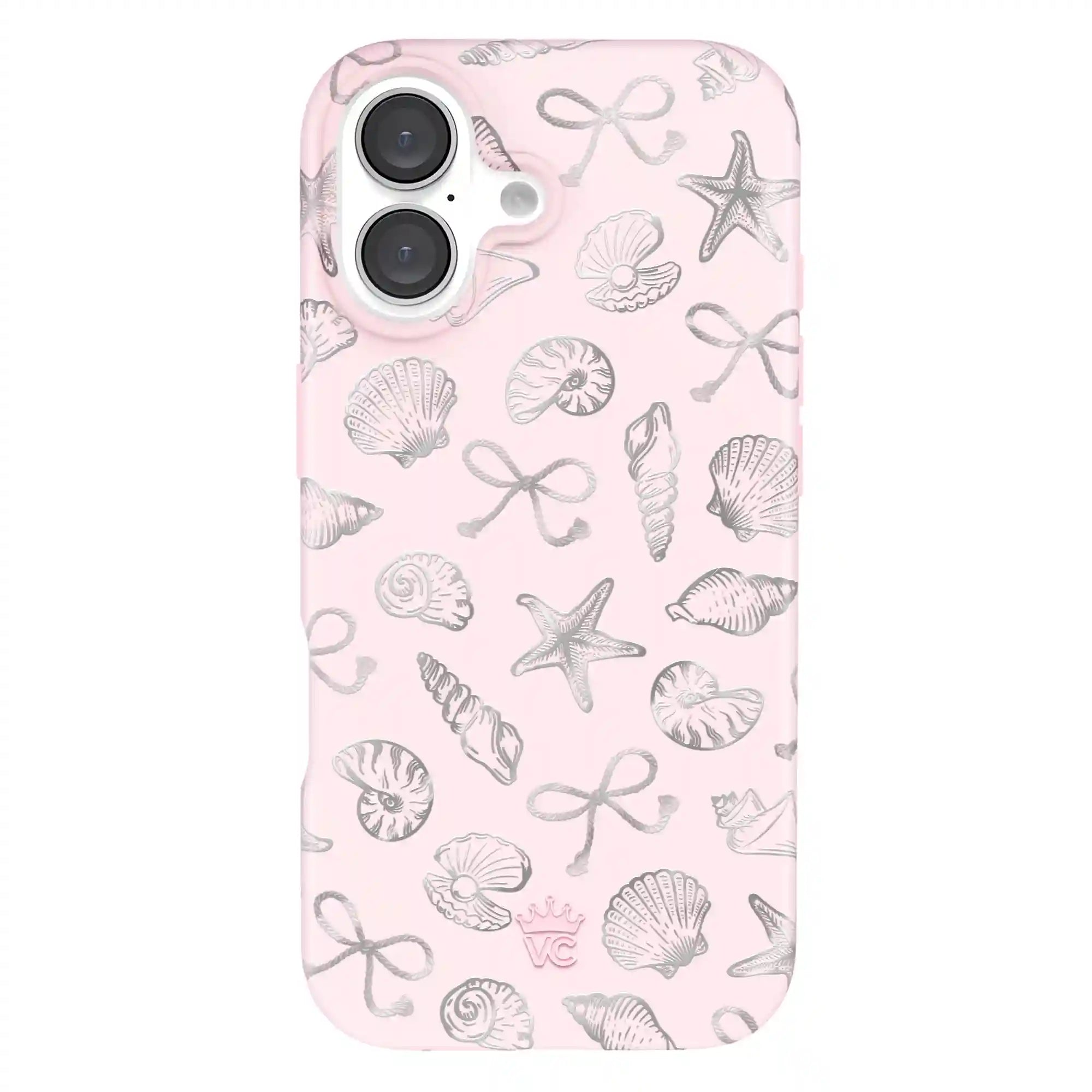 Pink Coastal Seashells iPhone Case