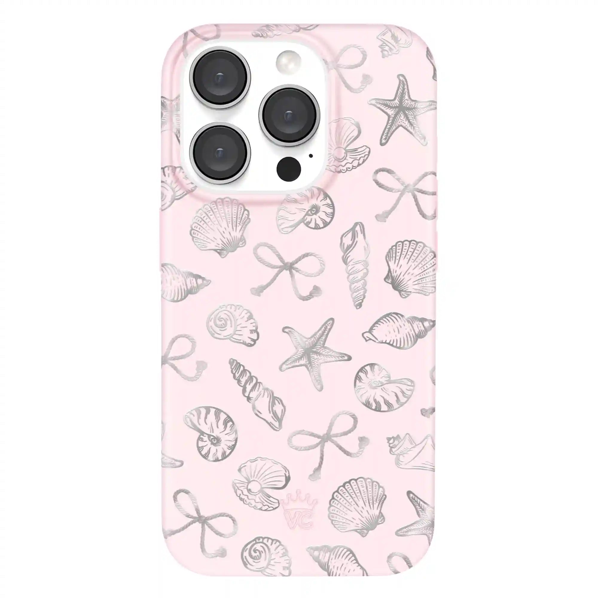 Pink Coastal Seashells iPhone Case