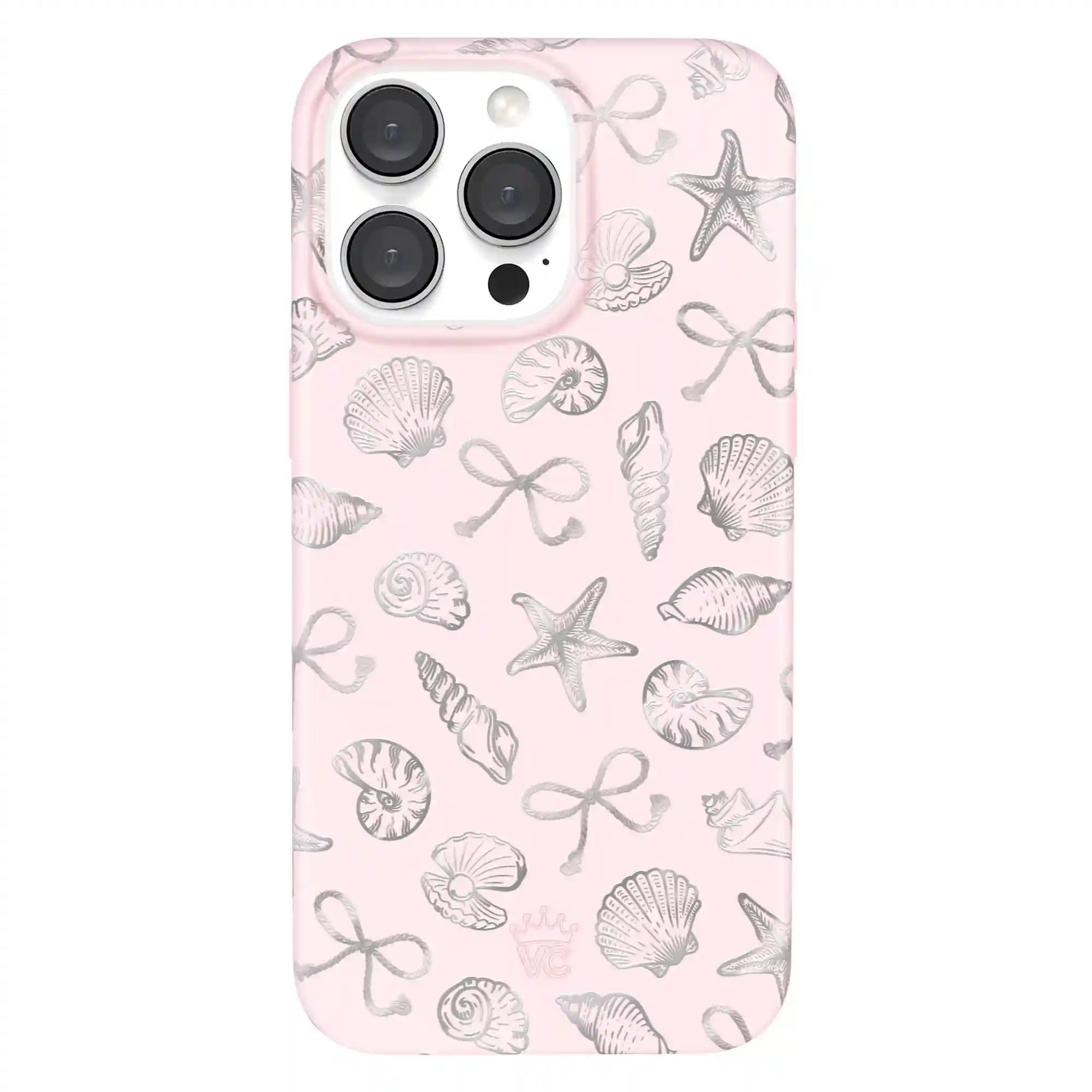 Pink Coastal Seashells iPhone Case
