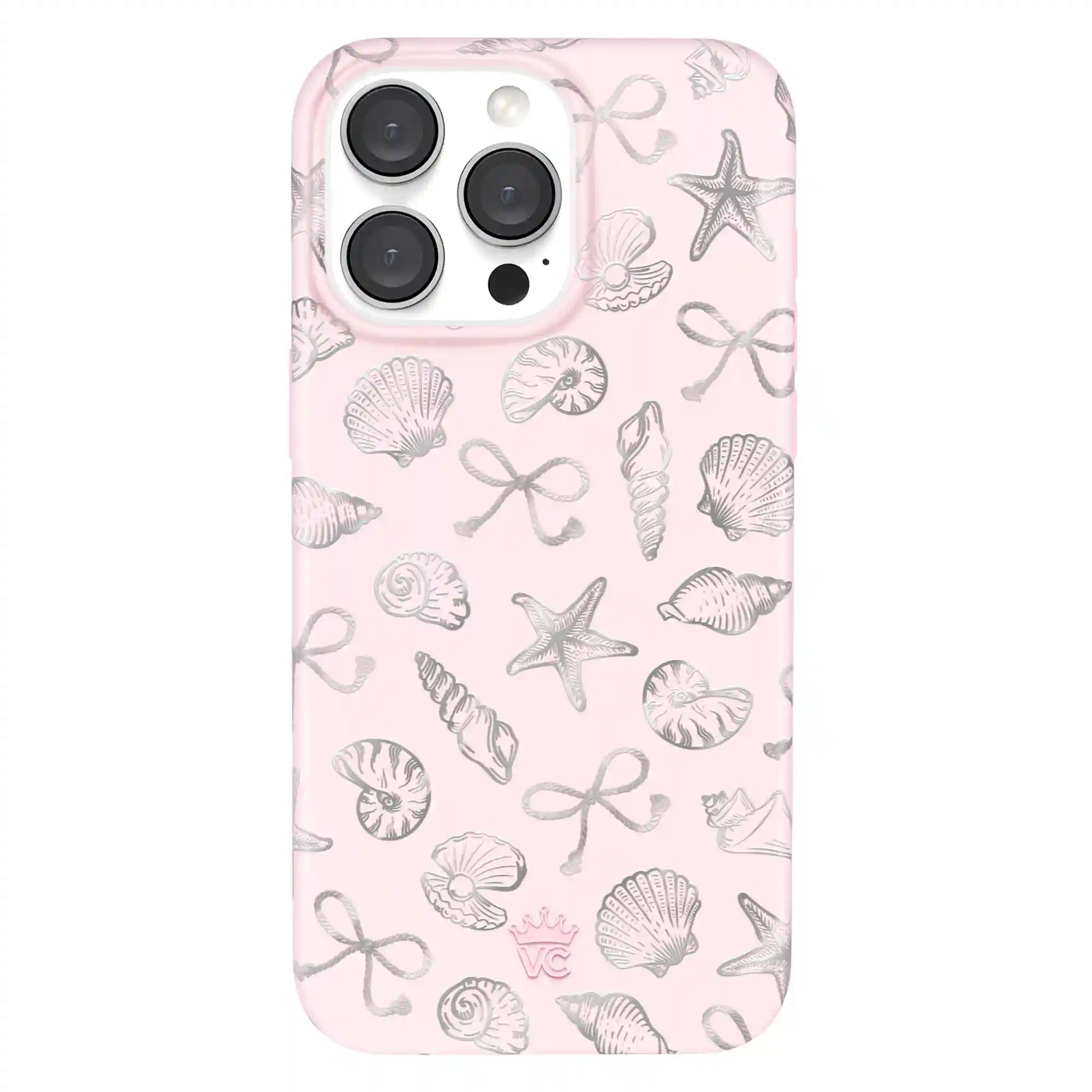 Pink Coastal Seashells iPhone Case