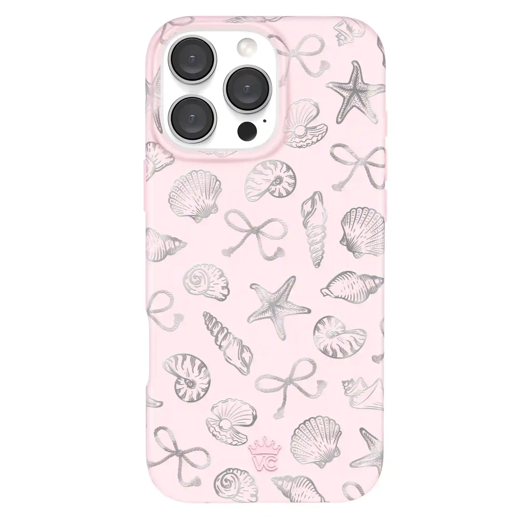 Pink Coastal Seashells iPhone Case