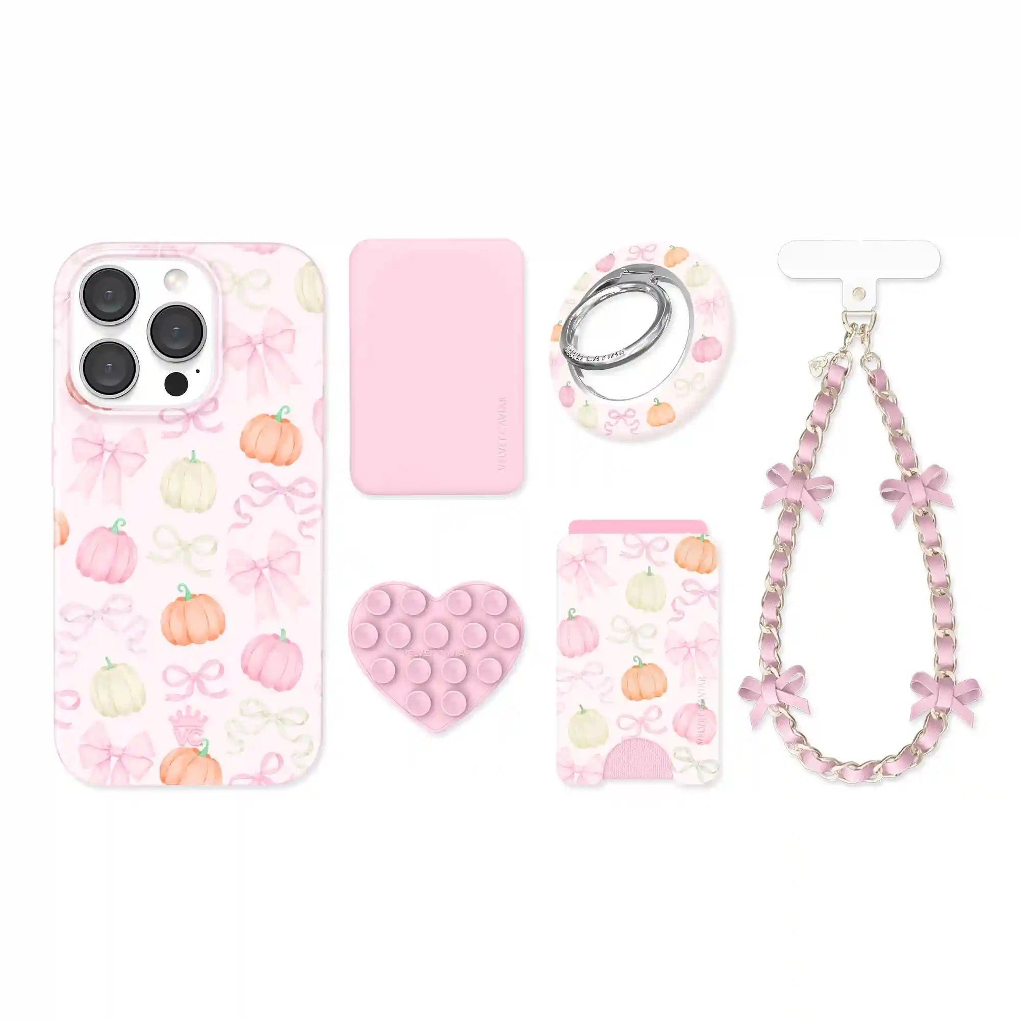 Pink Pumpkin Princess iPhone Bundle Set