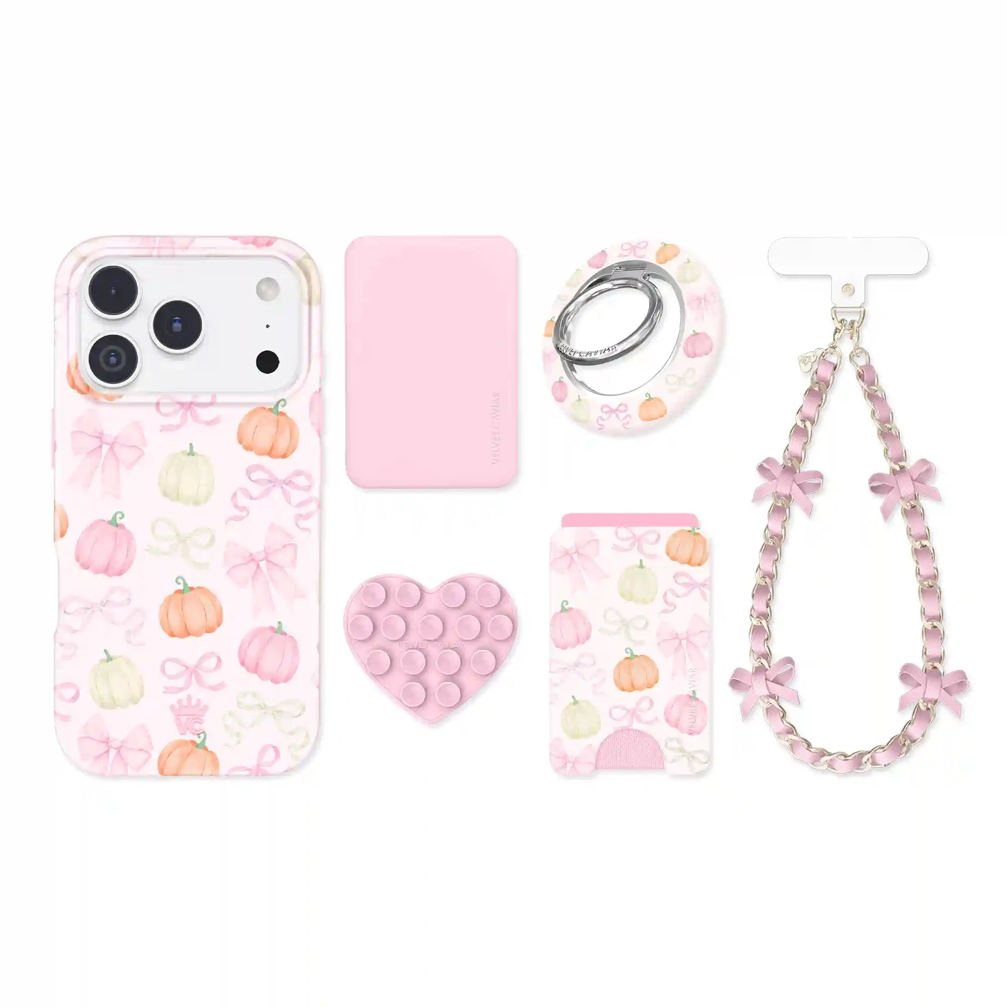 Pink Pumpkin Princess iPhone Bundle Set