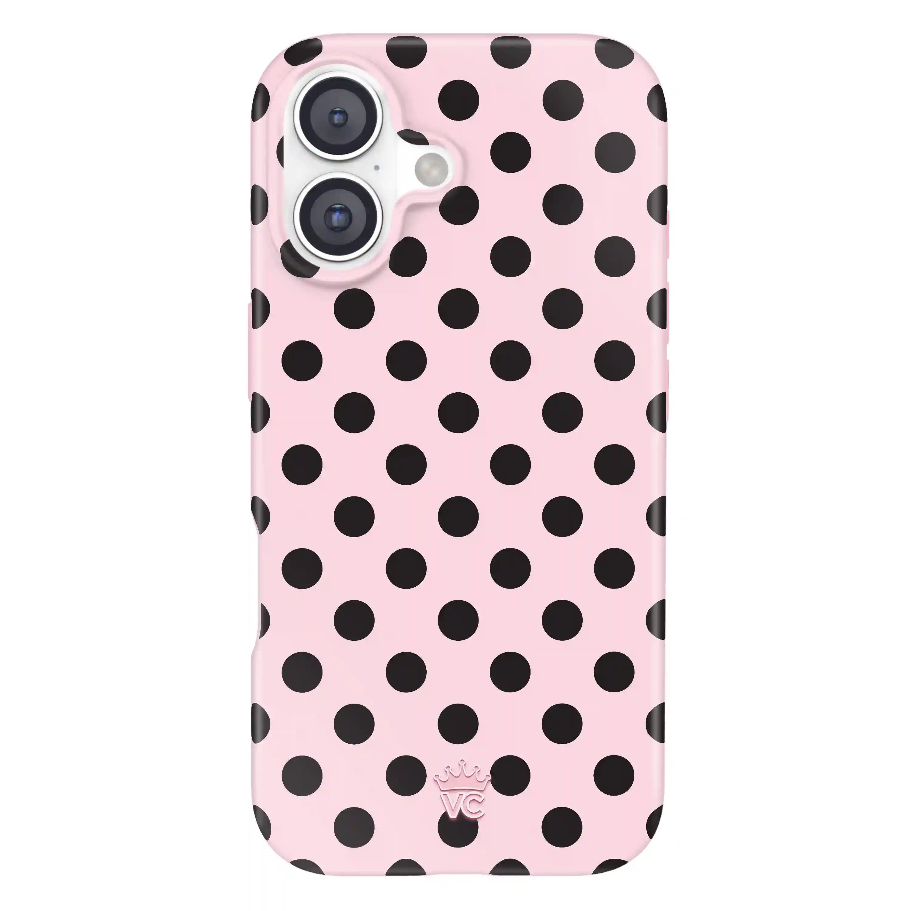 Princess Pink Polka Dot iPhone Case