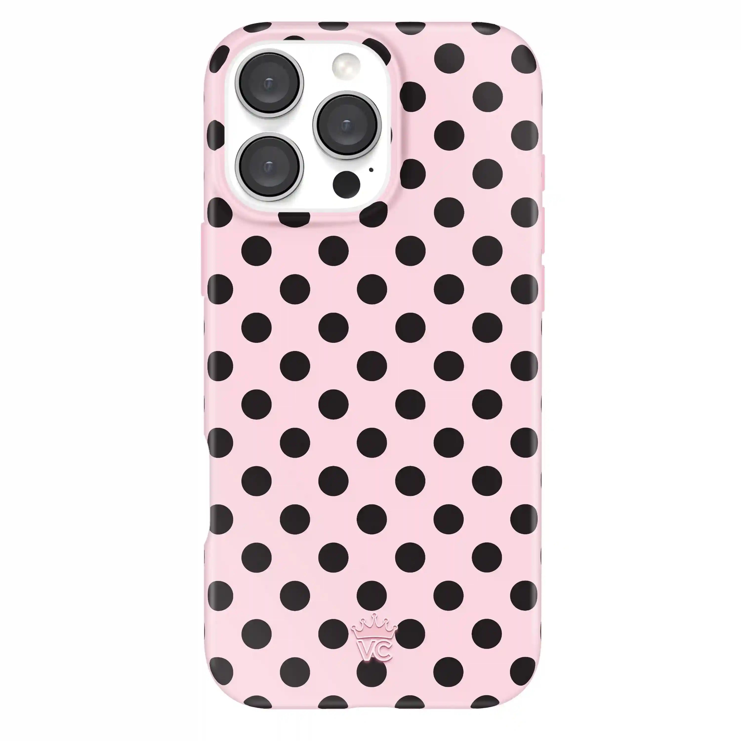 Princess Pink Polka Dot iPhone Case