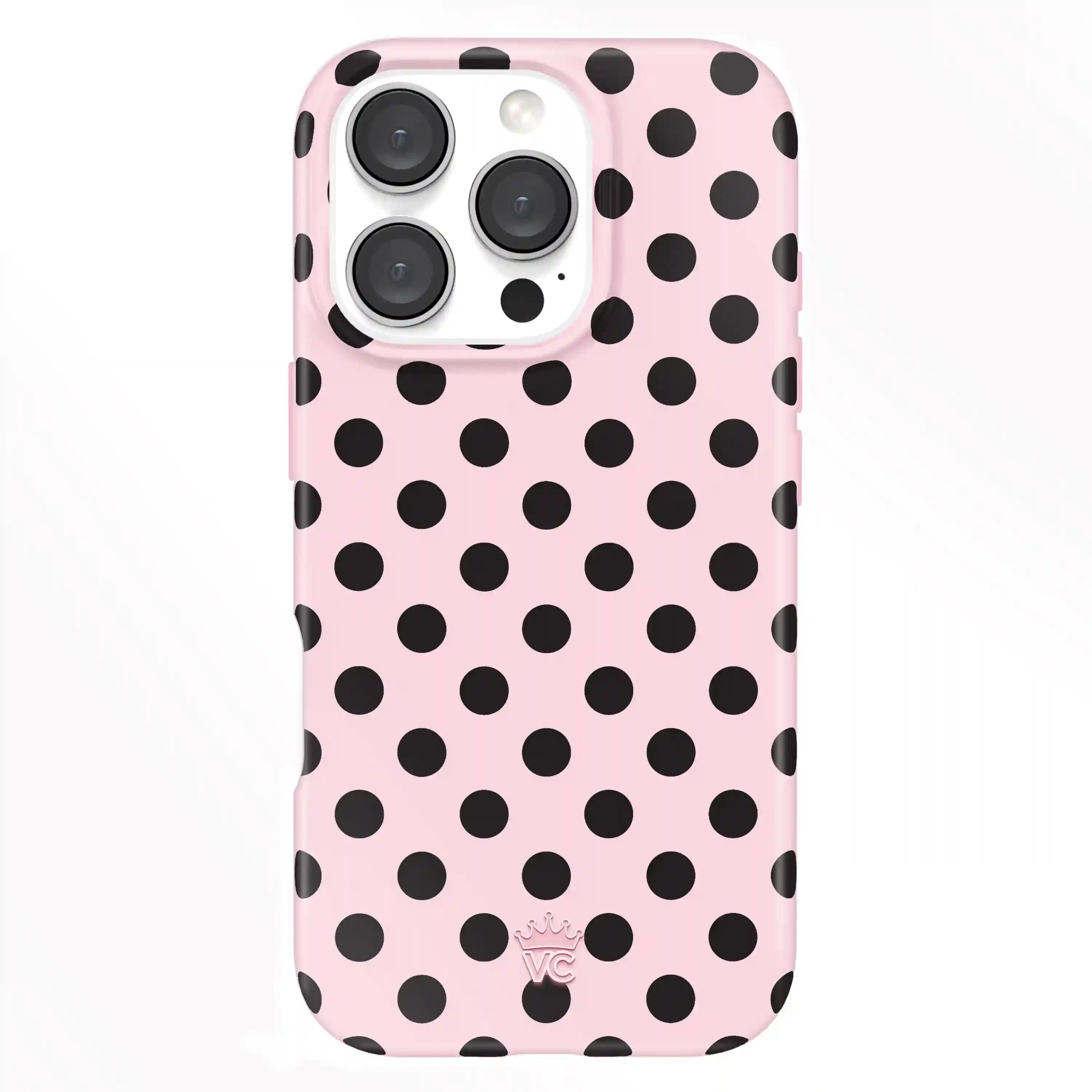 Princess Pink Polka Dot iPhone Case