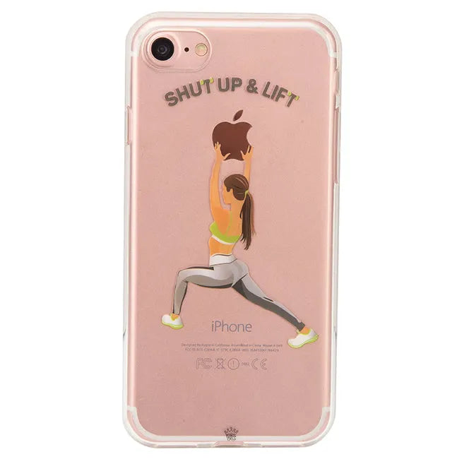 Shut Up & Lift iPhone Case Brown Hair