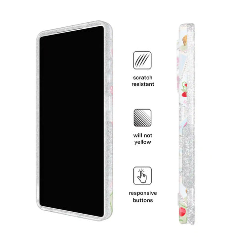 Spring Whimsy Stamps Glitter Samsung Case