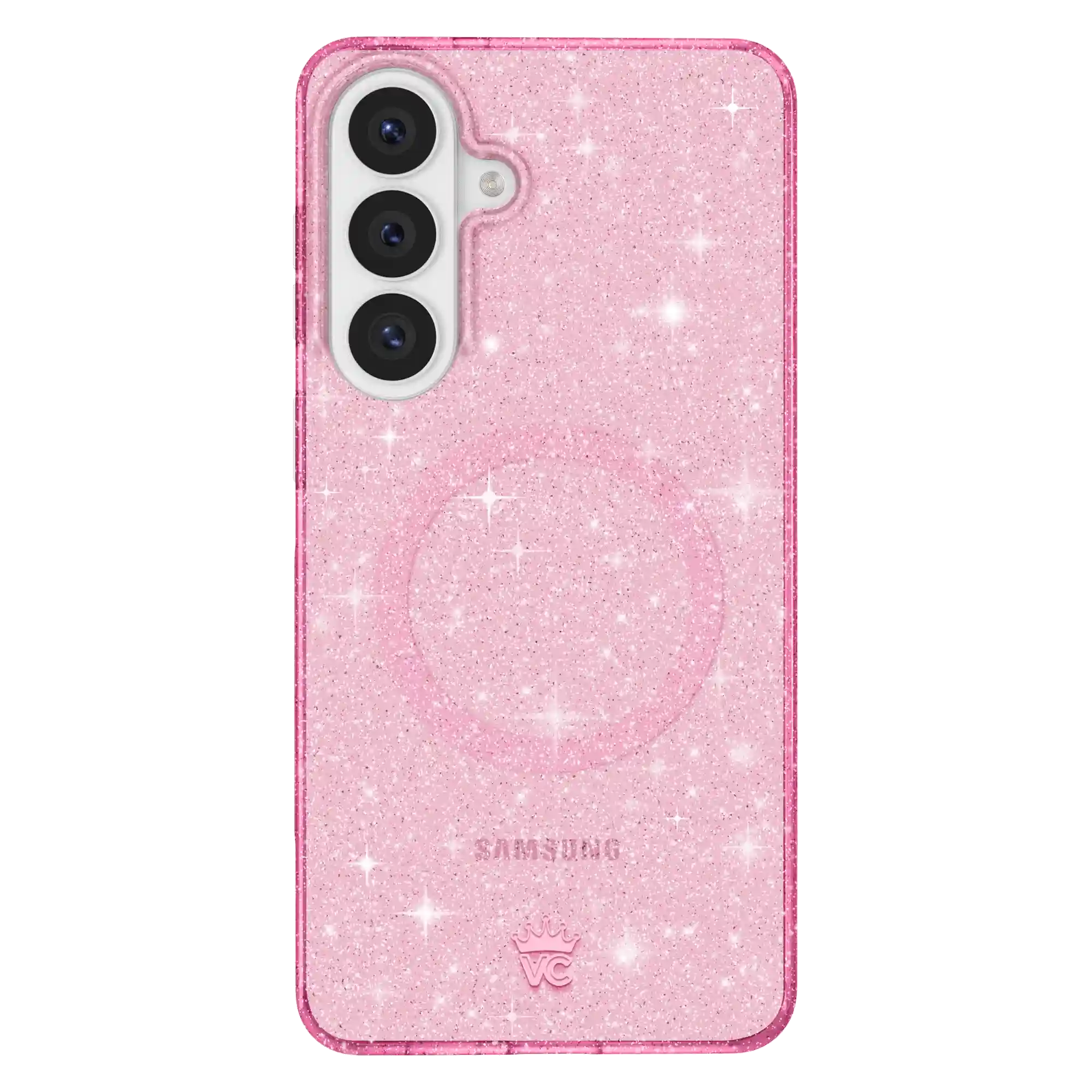Pink Stardust Glitter Samsung Case