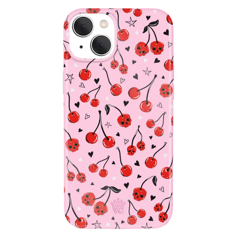 Sour Cherry Skulls iPhone Case