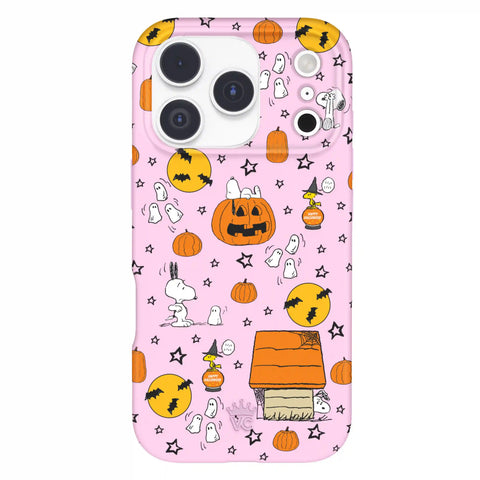 Snoopy Pink Pumpkins iPhone Case