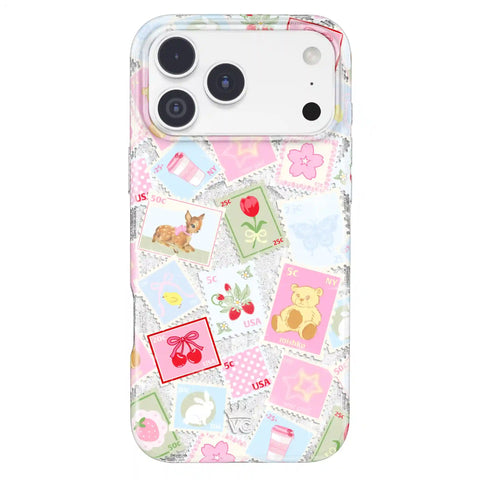 Spring Whimsy Stamps Glitter iPhone Case