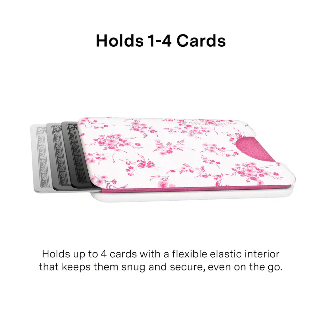 French Rose Floral MagSafe Wallet
