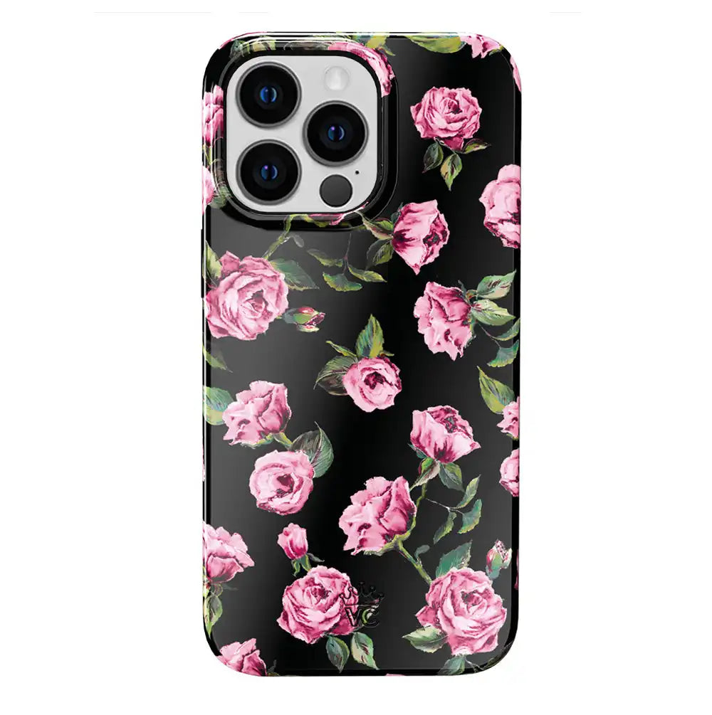 Pink Rose Floral iPhone Case