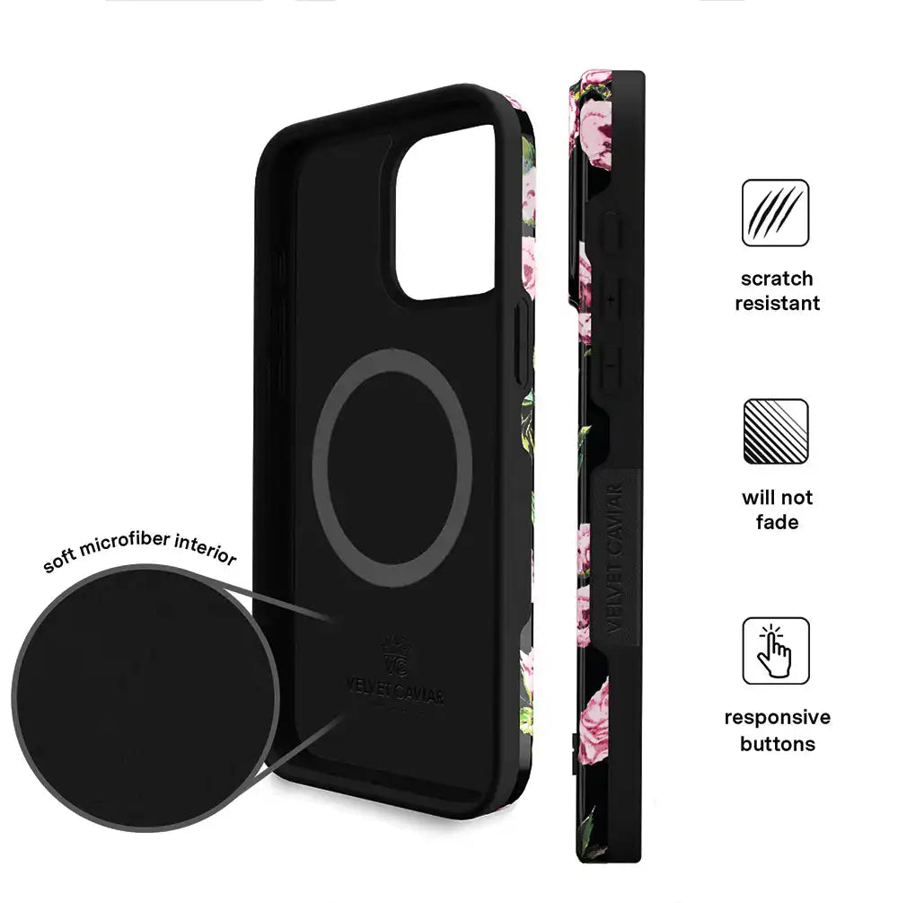 Pink Rose Floral iPhone Case