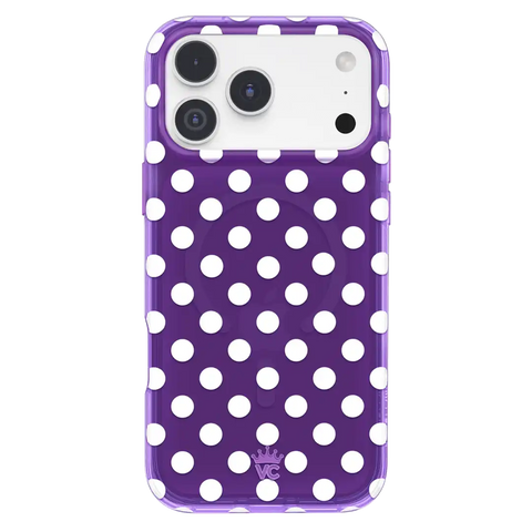 Violet Glow Polka Dot iPhone Case