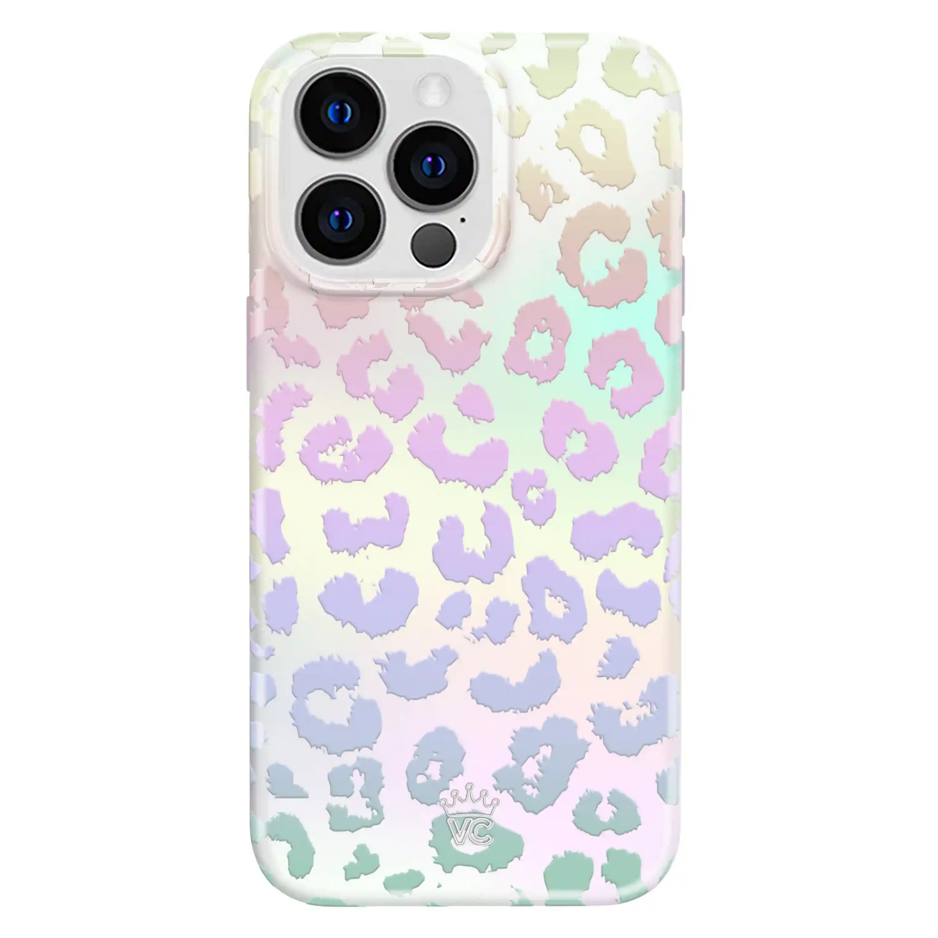 White Opal Leopard iPhone Case