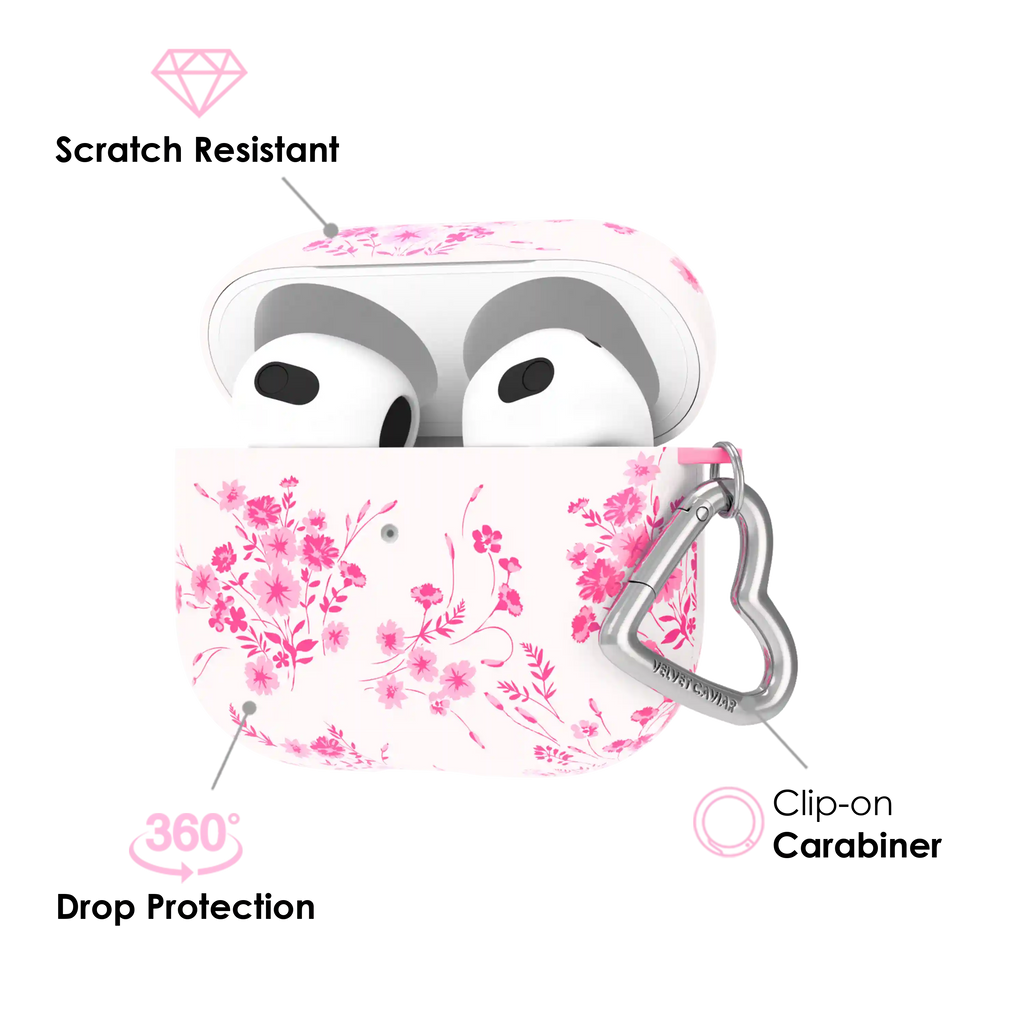 French Rose Floral AirPod Case