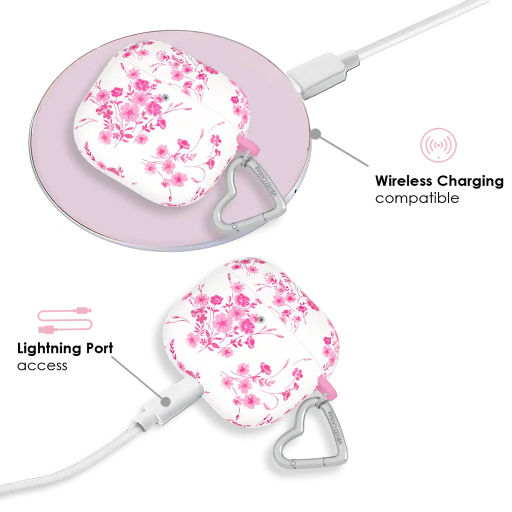 French Rose Floral AirPod Case