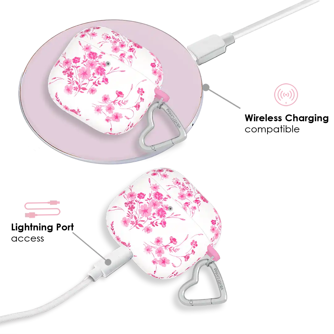 French Rose Floral AirPod Case