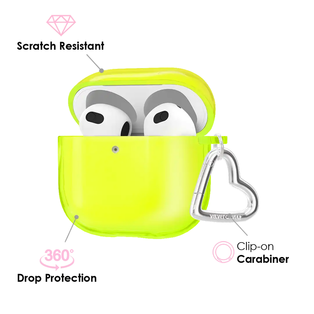 Neon Yellow AirPods Case