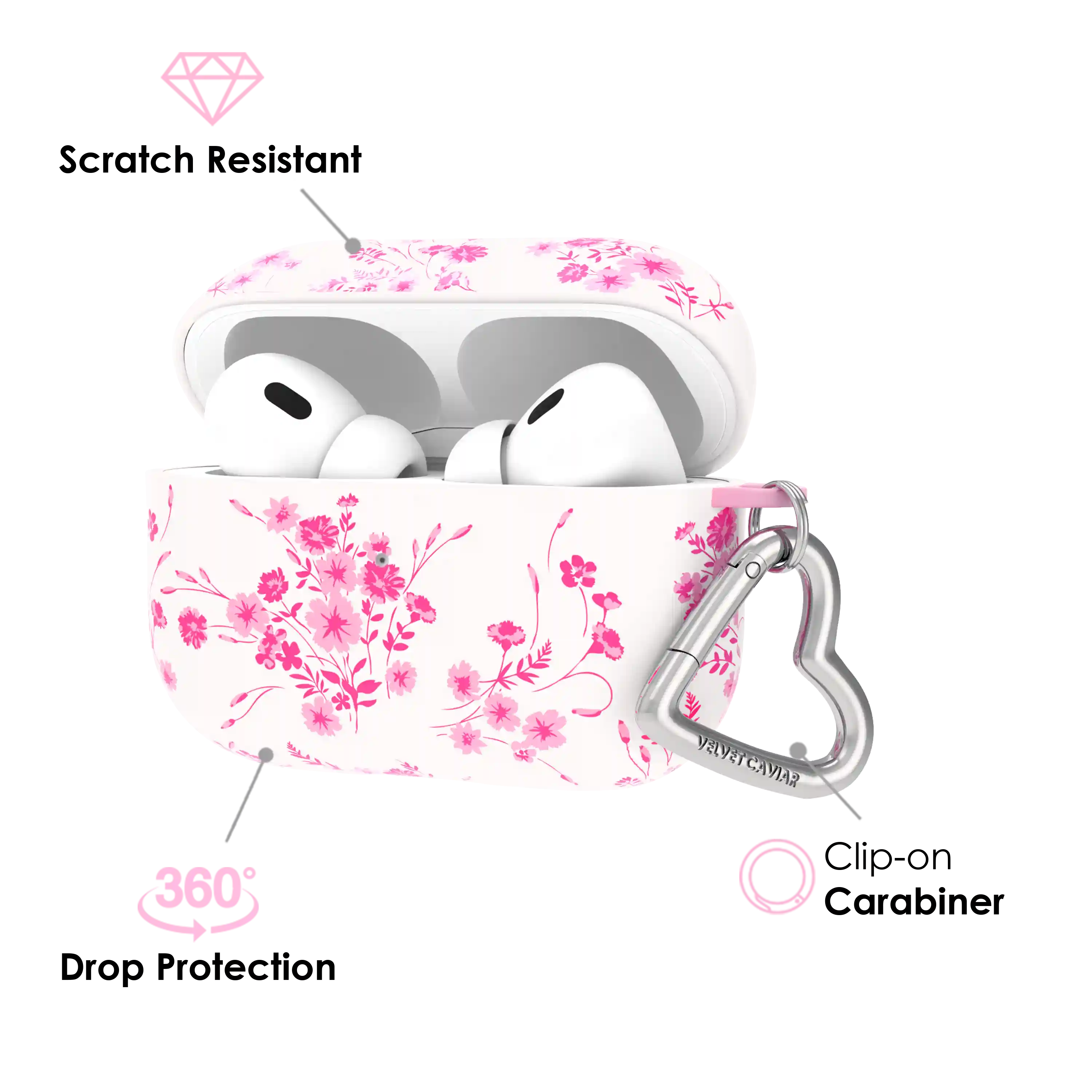 French Rose Floral AirPod Case