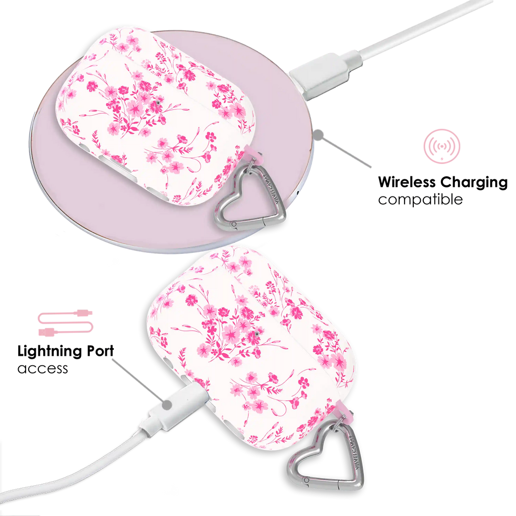 French Rose Floral AirPod Case