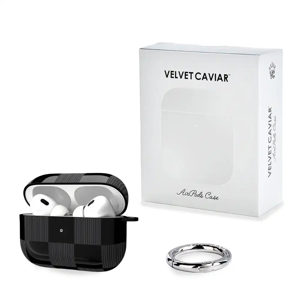 Noir Vibe Checkered AirPod Case