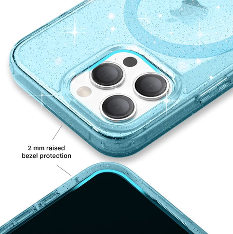 Blue Stardust Glitter iPhone Case