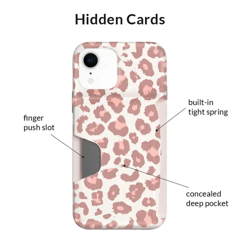 Blush Leopard iPhone Wallet Case