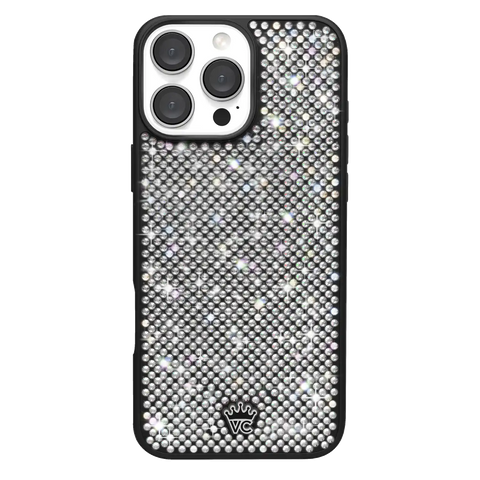 Black Caviar Crystals iPhone Case