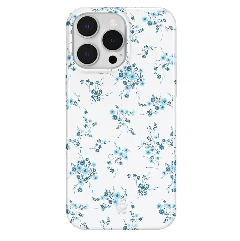 French Blue Floral iPhone Case