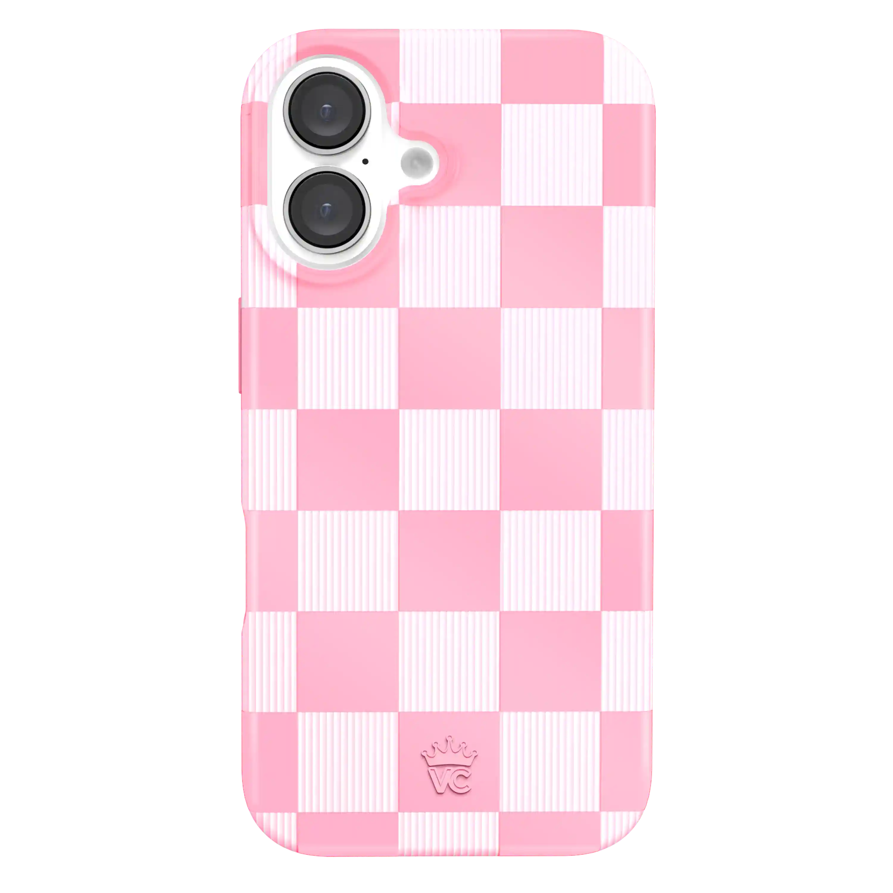 Pink Vibe Checkered iPhone Case