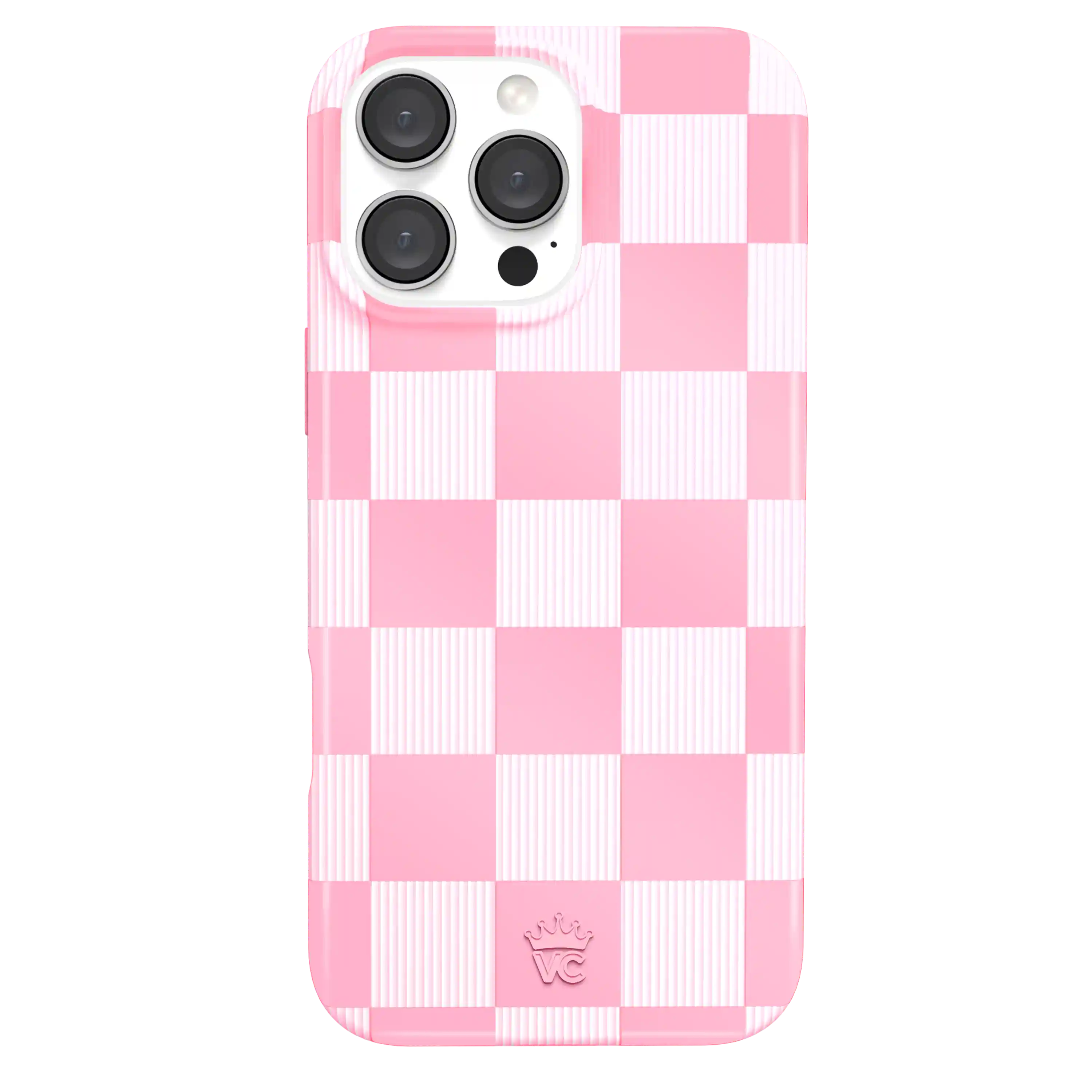 Pink Vibe Checkered iPhone Case