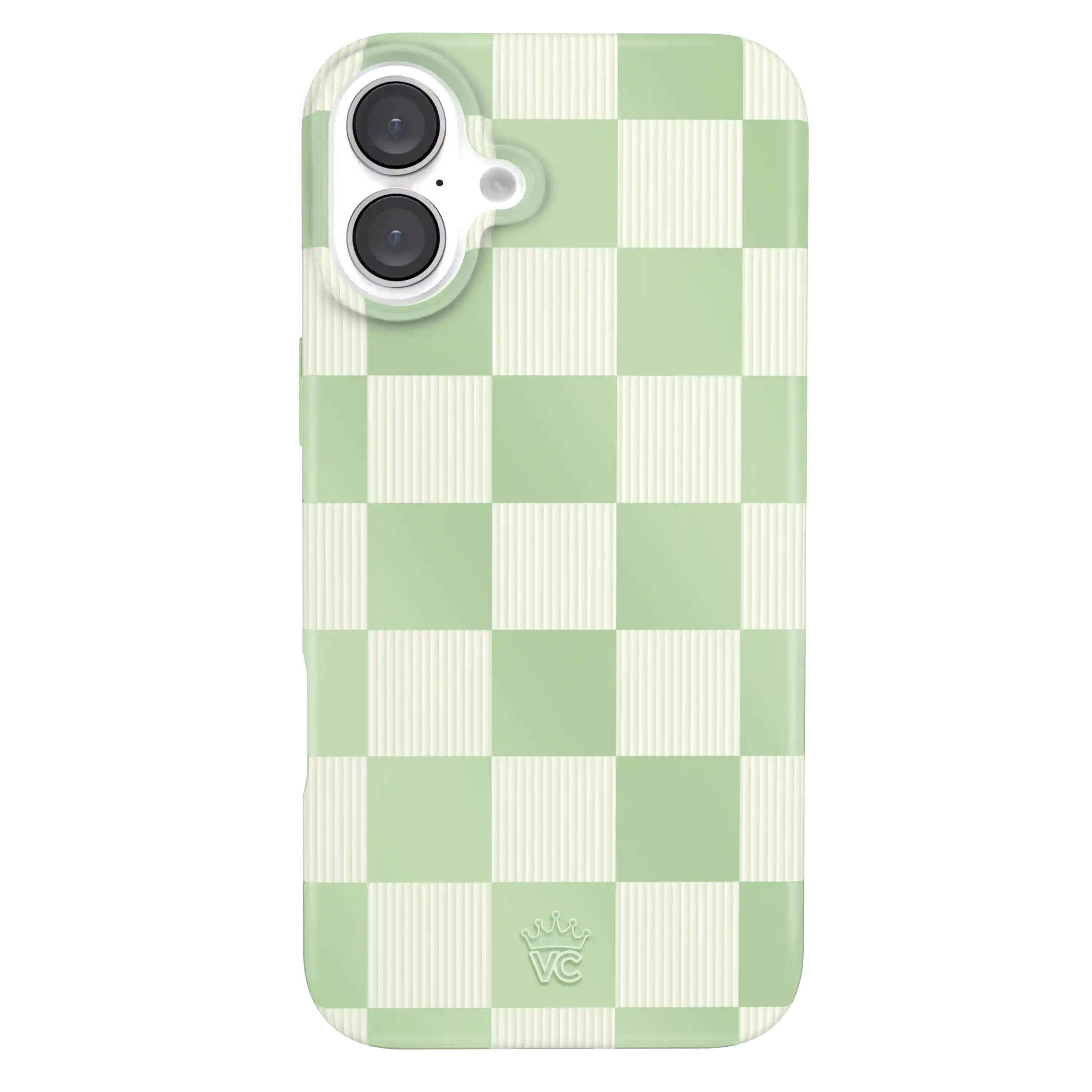Pistachio Vibe Checkered iPhone Case