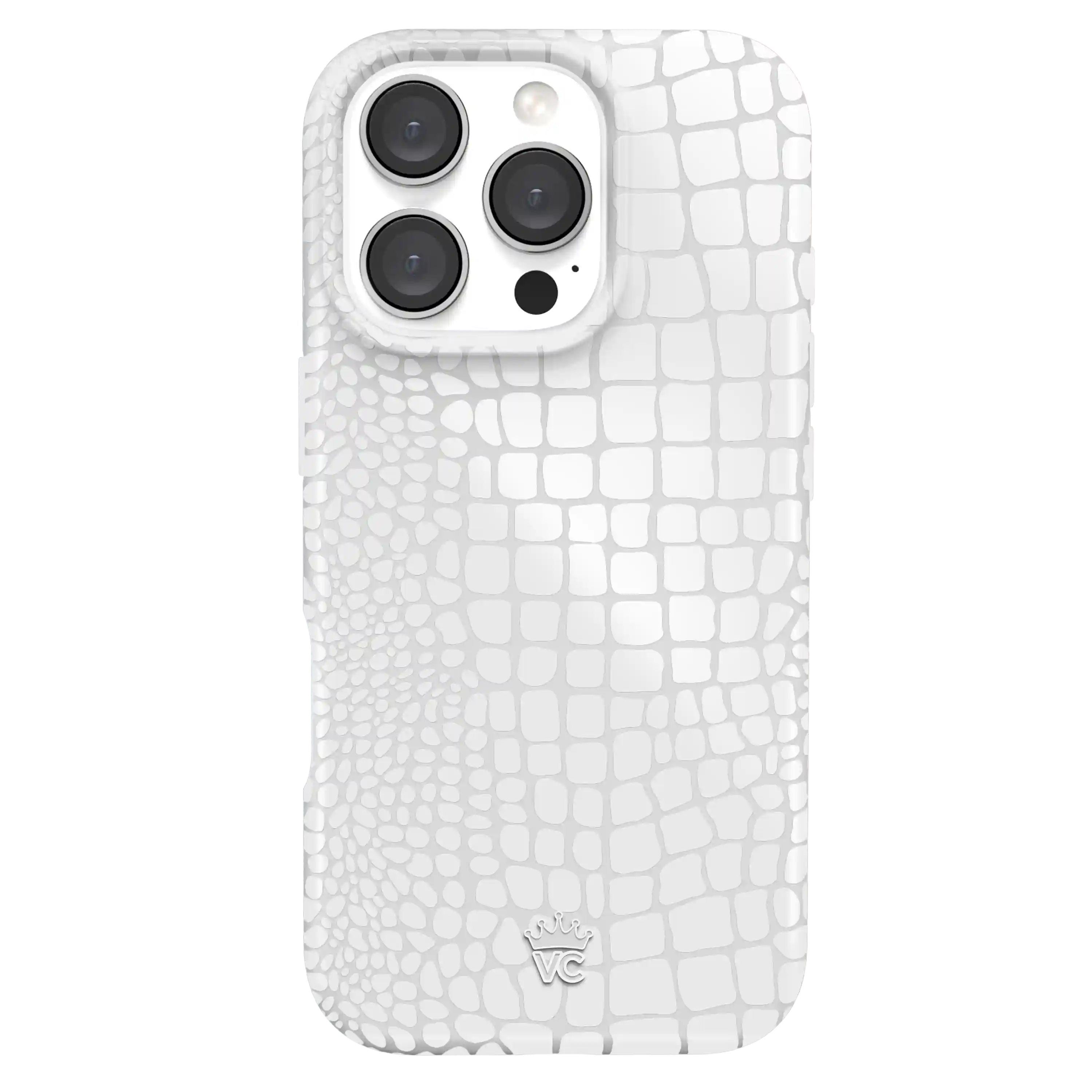 White Croc iPhone Case