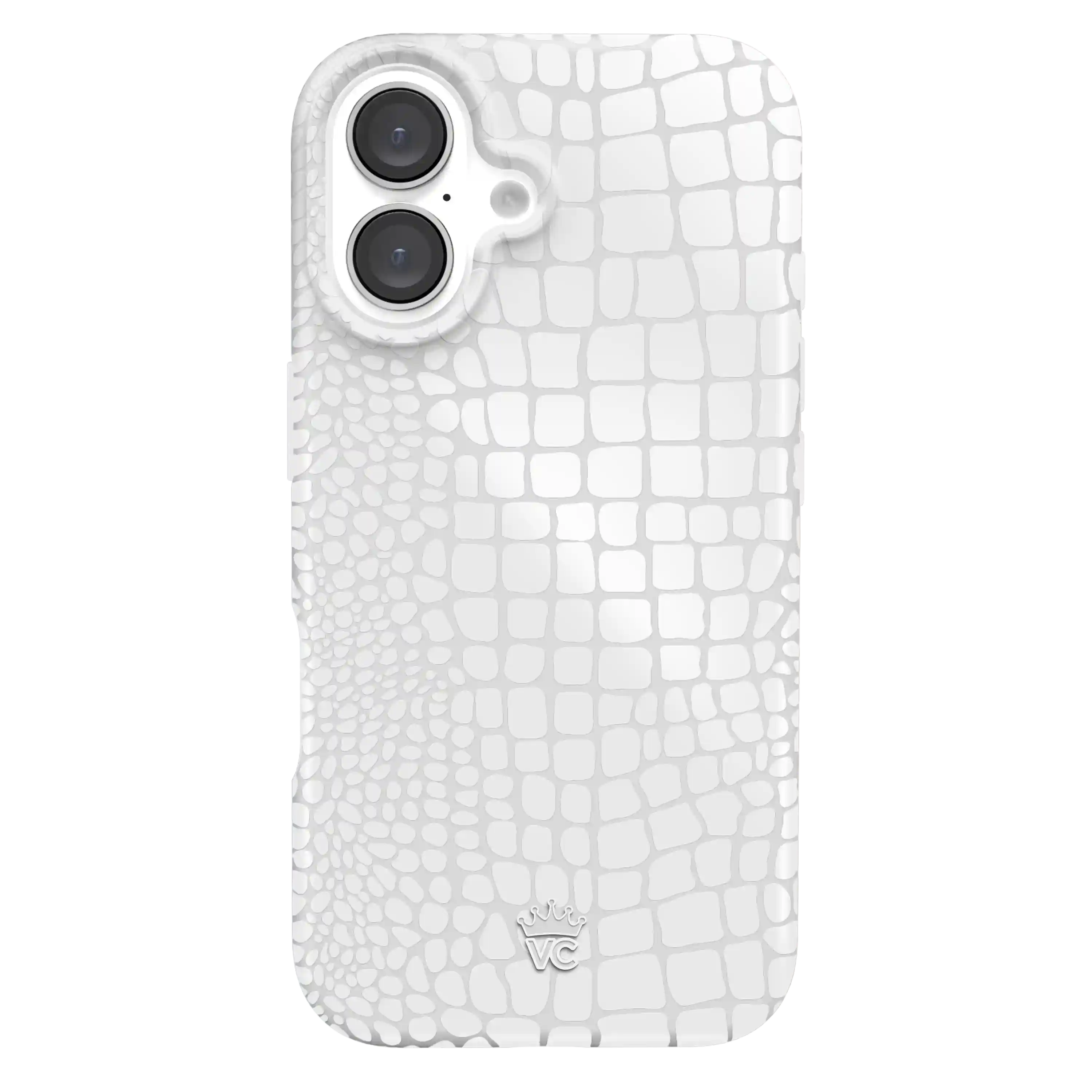 White Croc iPhone Case